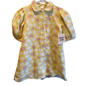 OPEN EDIT NEW NWT GIRLS DRESS YELLOW FORMAL EASTER WEDDING SUMMER SPRING SIZE 5